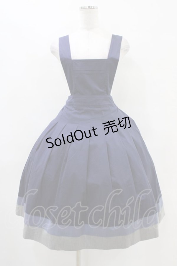 画像1: Jane Marple / Vintage marine tablier skirt M ネイビー H-25-10-01-031-JM-SK-KB-ZH (1)