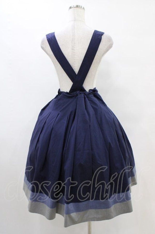 画像2: Jane Marple / Vintage marine tablier skirt M ネイビー H-25-10-01-031-JM-SK-KB-ZH (2)