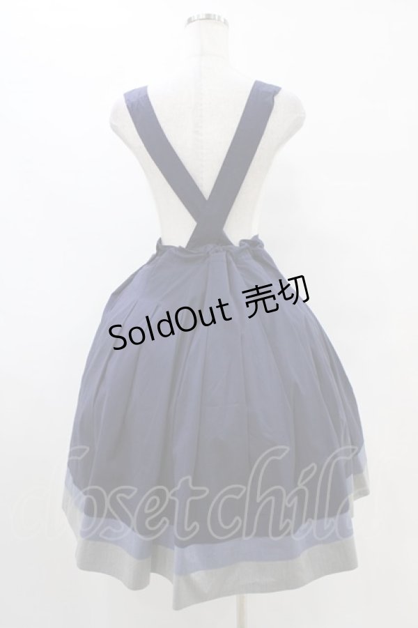 画像2: Jane Marple / Vintage marine tablier skirt M ネイビー H-25-10-01-031-JM-SK-KB-ZH (2)
