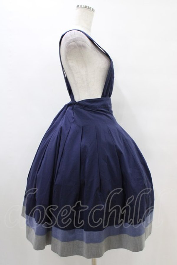 画像3: Jane Marple / Vintage marine tablier skirt M ネイビー H-25-10-01-031-JM-SK-KB-ZH (3)