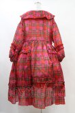 画像2: PRETTY DAYS / ハートタータンチェックワンピース  赤 H-25-10-01-032-0-OP-KB-ZH (2)
