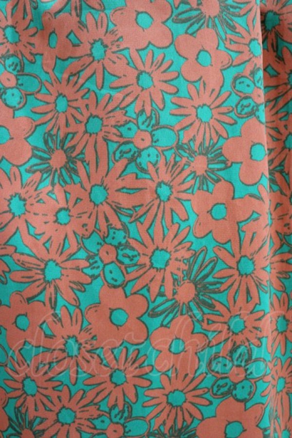 画像3: merry jenny / 2トーンフラワーシャツワンピース  グリーン H-25-10-01-033-LO-OP-KB-ZH (3)