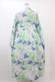 画像2: merry jenny / fog flowerシャツワンピース  ブルー H-25-10-01-034-LO-OP-KB-ZH (2)
