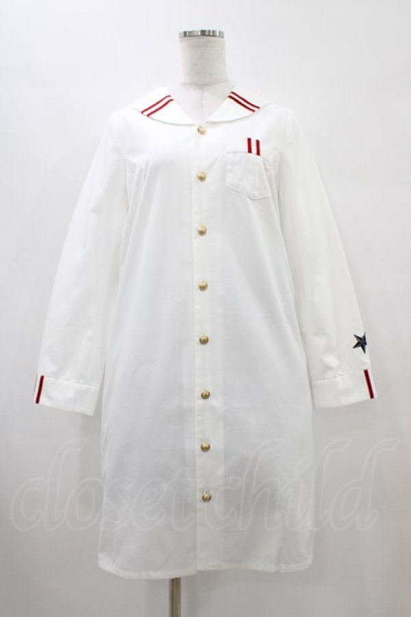 画像1: ネバアランド / きら星セーラーワンピース  白 H-25-10-01-041-LO-OP-KB-ZH (1)