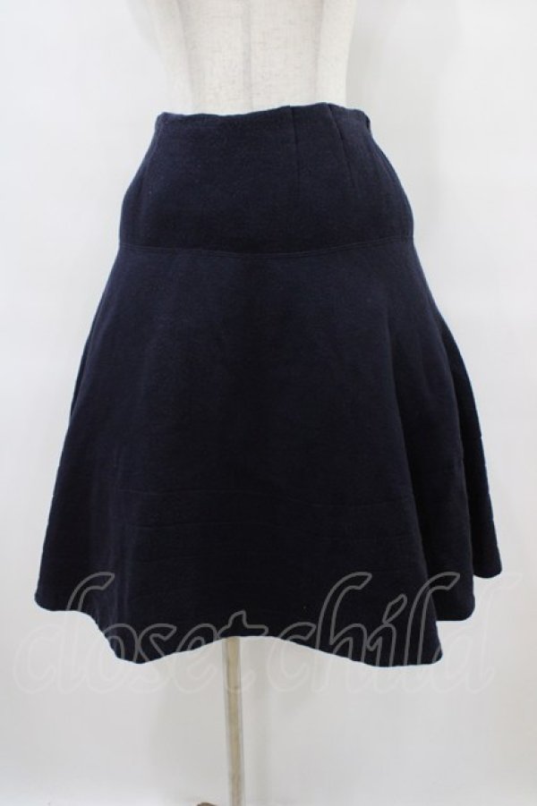 画像1: Jane Marple Dans Le Salon / フレアースカート  ネイビー H-25-10-01-044-JM-SK-KB-ZH (1)
