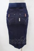 画像2: Rozen Kavalier / エンブレム刺繍タイトスカート  青 H-25-10-01-046-OO-SK-KB-ZH (2)