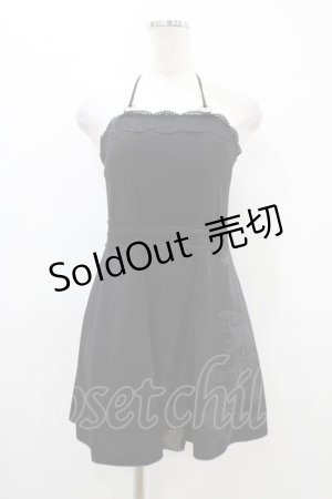 画像: Ozz oneste / カップ付チュニックキャミ  黒 H-25-10-01-048-OO-TO-KB-ZT232