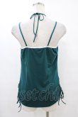 画像2: Ozz oneste / 和チャイナサイドギャザーキャミソール  グリーン H-25-10-01-049-OO-TO-KB-ZT231 (2)