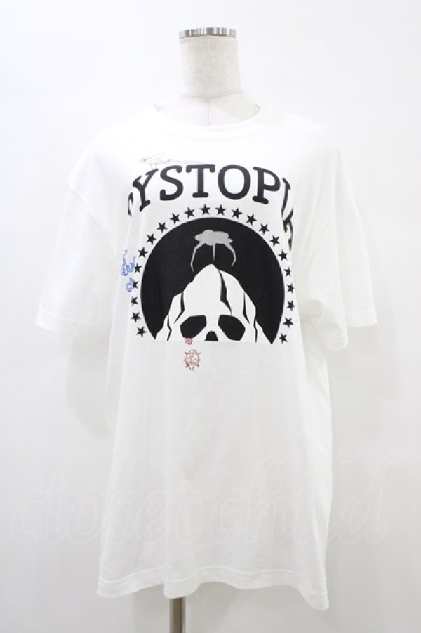 画像1: MILKBOY / DYSTOPIA Tee L ホワイト H-25-10-01-061-MB-TO-KB-ZT231 (1)
