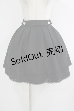 画像: evelyn / パールハートボタンスカート Free ブラック H-25-10-01-1025-LO-SK-NS-ZH