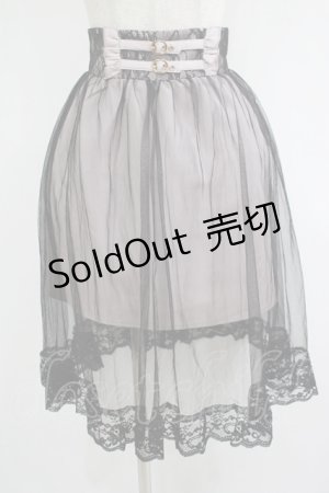 画像: Rojita / ダブルベルトチュールスカート Free ピンク/ブラック H-25-10-01-1026-LO-SK-NS-ZH
