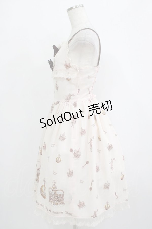 画像2: Innocent World / King of Lolitaジャストウエストジャンパースカート M ピンク H-25-10-01-1032-IW-OP-NS-ZH (2)