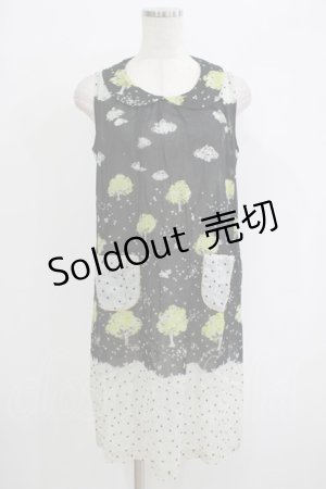 画像: Cherir la femme / オリプリワンピース M ブラック H-25-10-01-1046-LO-OP-NS-ZH