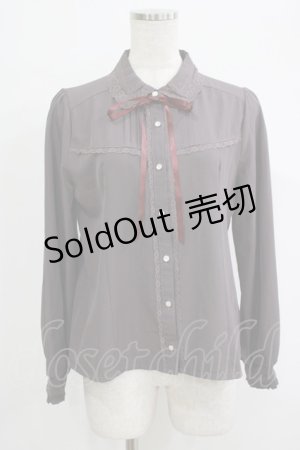 画像: axes femme / 襟付ブラウス M グレー H-25-10-01-1052-AX-BL-NS-ZH