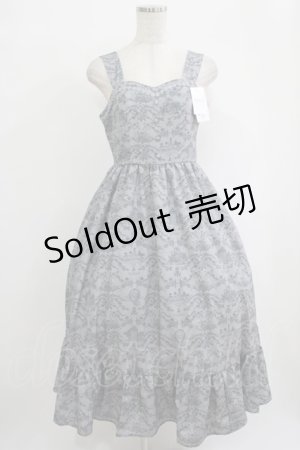 画像: m petit by misako / MSKトワルドジュイジャンパースカート M グレー H-25-10-01-1005-LO-SK-NS-ZH