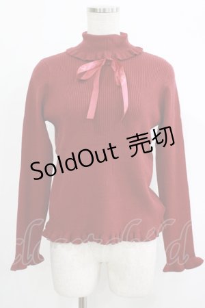 画像: m petit by misako / サンリオキャラクターズコラボ キティ ニットプルオーバー S レッド H-25-10-01-1066-LO-TO-NS-ZH