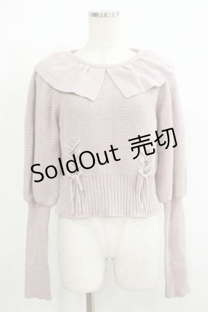 画像: Bubbles / フリルニットトップス Free ピンク H-25-10-01-1067-CA-TO-NS-ZH