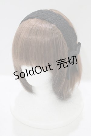 画像: m petit by misako / TT*AMレースカチューシャ  ブラック H-25-10-01-1079-LO-AC-NS-ZH