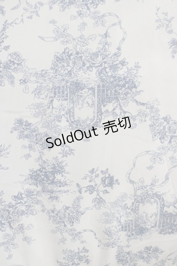 画像4: m petit by misako / トワルドジュイOPハンソデ M オフ/サックス H-25-10-01-1008-LO-OP-NS-ZH (4)