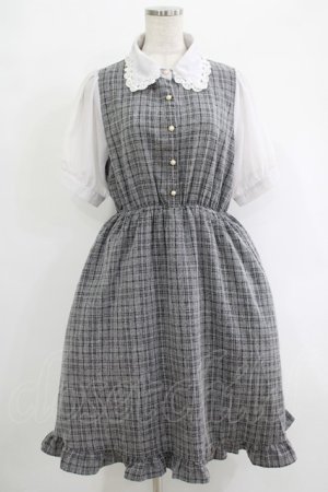 画像: axes femme POETIQUE / チェックワンピース M グレー H-25-10-01-1010-AX-TO-NS-ZH