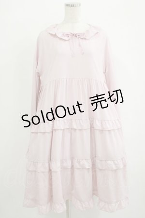 画像: FLC / 皆方由衣コラボ/ティアードフリルワンピース M ピンク H-25-10-01-1013-LO-OP-NS-ZH