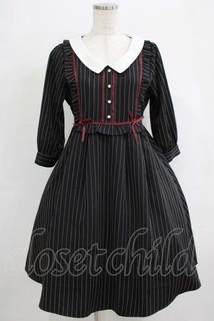 画像: axes femme POETIQUE / ブロッキングフリルワンピ M ブラック H-25-10-01-1002-AX-OP-NS-ZH