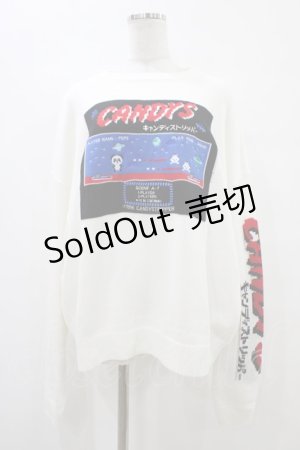 画像: Candy Stripper / PLAY THE GAME KNIT  白 H-25-10-01-062-PU-TO-KB-ZH