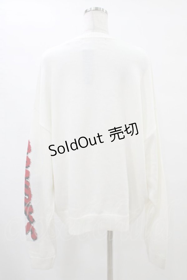 画像2: Candy Stripper / PLAY THE GAME KNIT  白 H-25-10-01-062-PU-TO-KB-ZH (2)