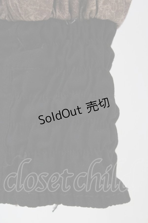 画像3: Ozz oneste / プリントコルセットパンツ  茶 H-25-10-01-013-OO-PA-KB-ZH (3)