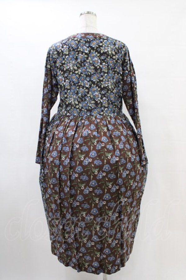 画像2: Jane Marple Dans Le Salon / Poiret & Hildaドレス  ブラウン H-25-10-01-022-JM-OP-KB-ZH (2)