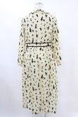 画像2: Jane Marple / Queen Aliceリボントリムドレス M カスタード×ブラック H-25-10-01-025-JM-OP-KB-ZH (2)