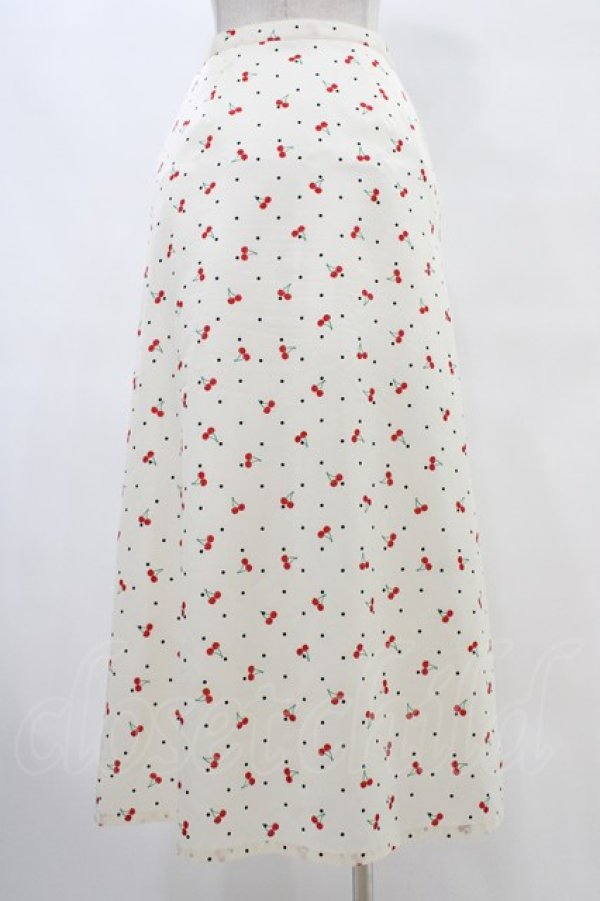 画像2: Candy Stripper / TINY CHERRY SKIRT  オフホワイト H-25-10-02-038-PU-SK-KB-ZH (2)