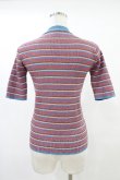 画像2: Candy Stripper / LAME BORDER KNIT  PINK×LIGHT BLUE H-25-10-02-044-PU-TO-KB-ZT492 (2)
