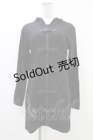 画像: NieR Clothing / ZIP UPパーカー  黒 H-25-10-02-045-PU-TO-KB-ZH