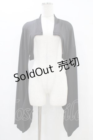 画像: NieR Clothing / 着物風袖ボレロ  黒 H-25-10-02-047-PU-TO-KB-ZH