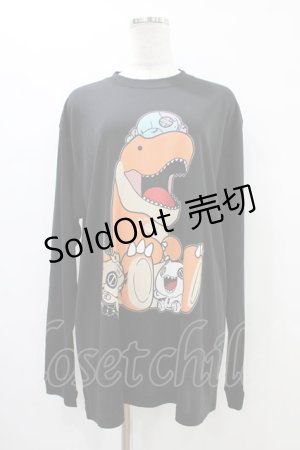 画像: NieR Clothing / プリントLONG CUTSEW XL 黒 H-25-10-02-048-PU-TO-KB-ZH