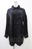 画像1: NieR Clothing / ロングスリーブシャツ  黒 H-25-10-02-051-PU-BL-KB-ZH (1)