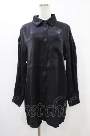画像: NieR Clothing / ロングスリーブシャツ  黒 H-25-10-02-051-PU-BL-KB-ZH