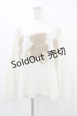 画像: Candy Stripper / CANDY BEARS KNIT  オフワホワイト H-25-10-02-058-PU-TO-KB-ZH