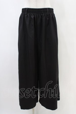 画像: NieR Clothing / 2WAY SIDE ZIP WIDE PANTS  黒×黒 H-25-10-02-009-PU-PA-KB-ZH