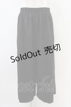 画像: NieR Clothing / 2WAY SIDE ZIP WIDE PANTS  黒×黒 H-25-10-02-009-PU-PA-KB-ZH