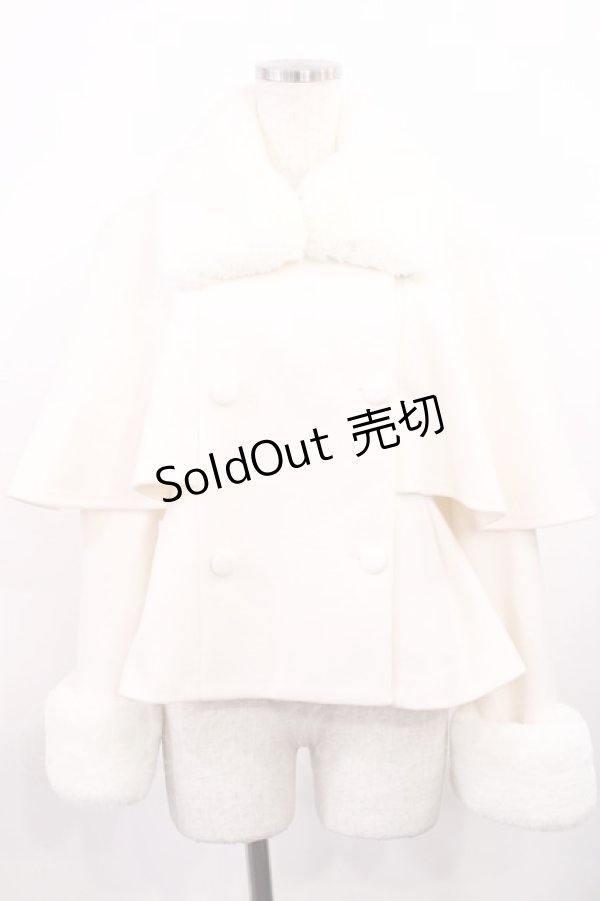 画像1: Hoshibako Works / ベル・ラ・ドンナ ファー襟ショートジャケット(コート) M オフ H-25-10-02-1008-LO-CO-NS-ZH (1)