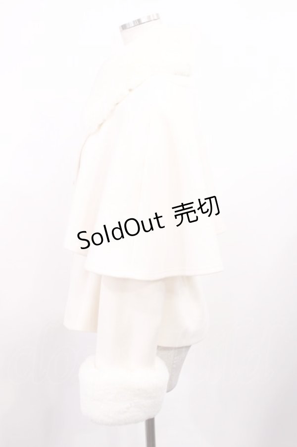 画像2: Hoshibako Works / ベル・ラ・ドンナ ファー襟ショートジャケット(コート) M オフ H-25-10-02-1008-LO-CO-NS-ZH (2)