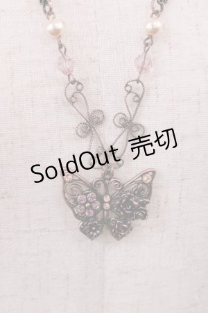 画像: axes femme / 雪×蝶ネックレス  ブロンズ H-25-10-02-1017-AX-AC-NS-ZH