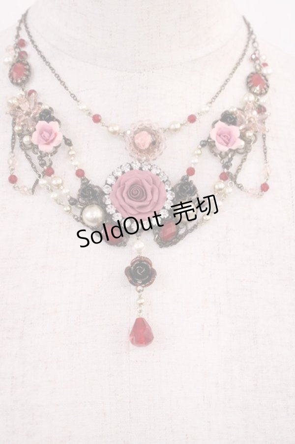 画像1: axes femme / プリンセスローズネックレス  Aゴールド H-25-10-02-1025-AX-AC-NS-ZH (1)