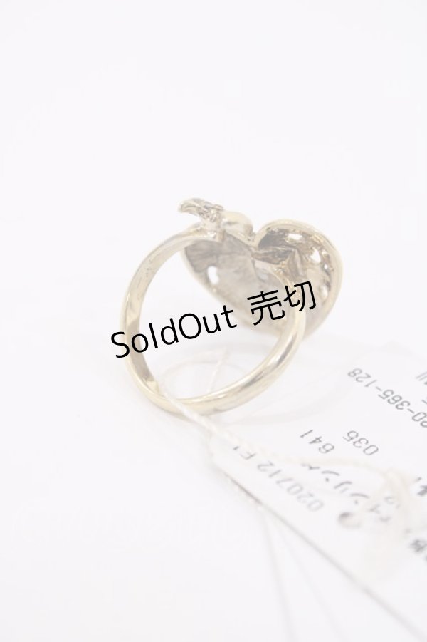 画像2: axes femme / ハート変形デザインリング  Aゴールド H-25-10-02-1028-AX-AC-NS-ZH (2)