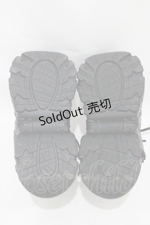 画像3: 【SALE】YOSUKE / 厚底サンダル M ブラック H-25-10-02-001-PU-SH-KB-ZTK022 (3)