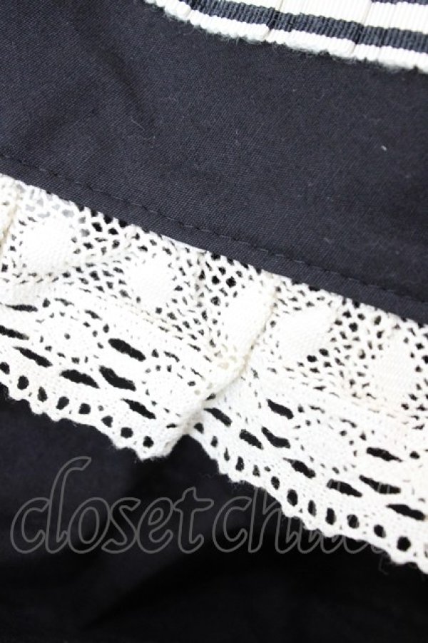 画像3: Jane Marple / リボンマリンサロペットパンツ  黒 H-25-10-02-013-JM-PA-KB-ZH (3)