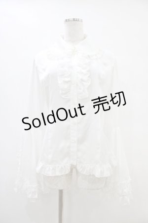 画像: ATELIER PIERROT / 姫袖ブラウス  白 H-25-10-02-015-EL-BL-KB-ZH