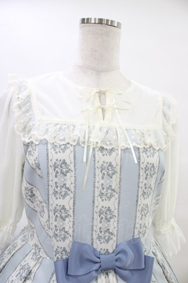 画像4: Melody BasKet / Berry galleryチュール切替ワンピース  サックス H-25-10-02-016-LO-OP-KB-ZT340 (4)